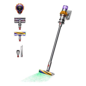 Dyson V15 Detect Absolute Cordless Vacuum Cleaner - 60 Minutes Run Time - Yellow/Nickel