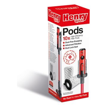 Numatic 915744 Henry Quick Pods - 10 Pack - White