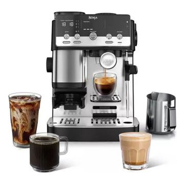 Ninja ES301UK Luxe Café MINI Espresso Machine - Black/ Silver