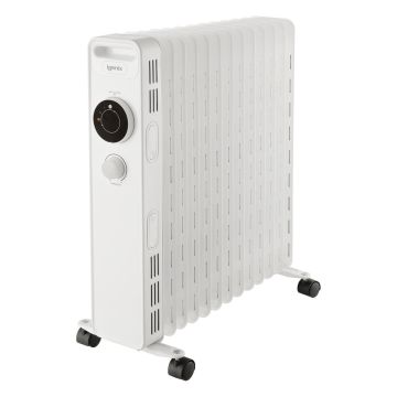 Igenix 2.5kW Manual Oil Filled Radiator White - IG2625