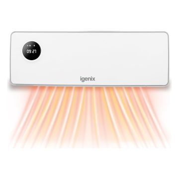 Igenix 2kW PTC Wall Mounted Fan Heater - IGHW020TDW
