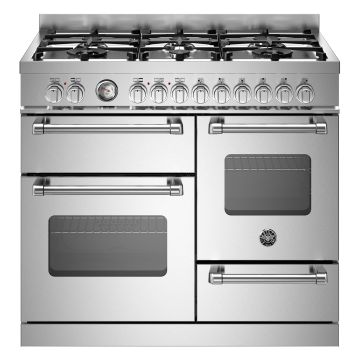 Bertazzoni MAS106L3EXC Master Series XG 100cm Dual Fuel Range Cooker, Triple Oven - Stainless Steel