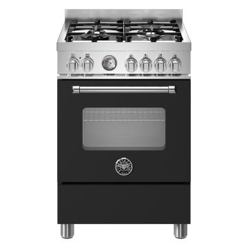 Bertazzoni MAS64L1ENEC Master Series 60cm Dual Fuel Range Cooker, Single Oven - Matt Black