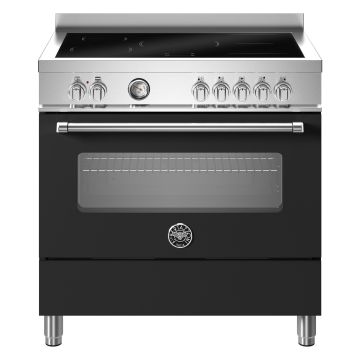 Bertazzoni MAS95I1ENEC2 Master Series 90cm Induction Range Cooker, Single Oven - Matt Black