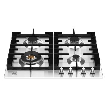 Bertazzoni P604LMODX Modern Series 60cm Gas Hob with Wok Burner - Stainless Steel