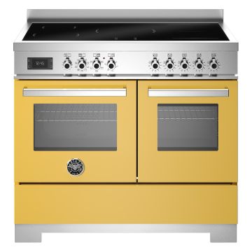 Bertazzoni PRO105I2EGIT2 Professional Series 100cm Induction Range Cooker, Double Oven - Gloss Yellow