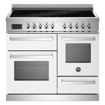 Bertazzoni PRO105I3EBIT2 Professional Series XG 100cm Induction Range Cooker, Triple Oven - Gloss White