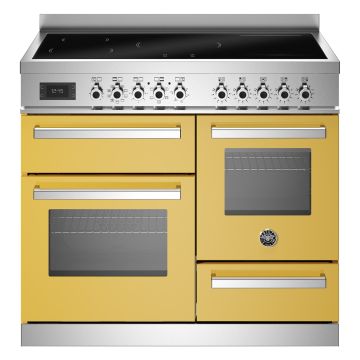 Bertazzoni PRO105I3EGIT2 Professional Series XG 100cm Induction Range Cooker, Triple Oven - Gloss Yellow