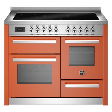 Bertazzoni PRO115I3EART2 Professional Series XG 110cm Induction Range Cooker, Triple Oven - Gloss Orange