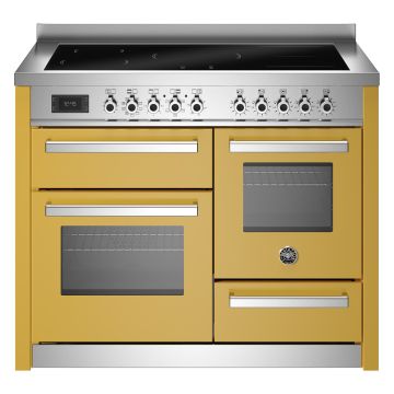 Bertazzoni PRO115I3EGIT2 Professional Series XG 110cm Induction Range Cooker, Triple Oven - Gloss Yellow