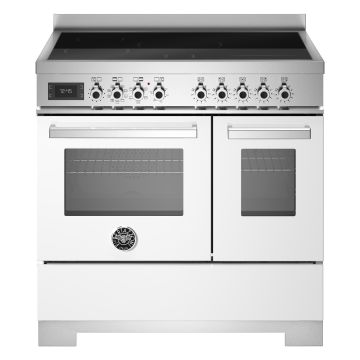 Bertazzoni PRO95I2EBIT2 Professional Series 90cm Induction Range Cooker, Double Oven - Gloss White