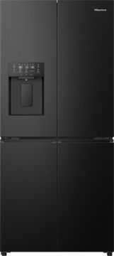 Hisense RQ5P470SYFD Total No Frost American Fridge Freezer - Black