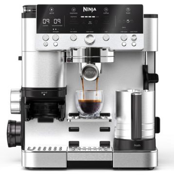 Ninja ES601UK Luxe Café Premier Series Espresso Machine - Black/Stainless Steel