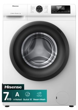 Hisense WF1Q7021BW 7kg 1200 Spin, Steam Washing Machine - White