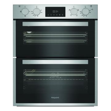 Hotpoint DUH10DIX 59.4cm Built In Electric Double Oven - Stainless Steel
