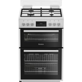 Blomberg GGRN655W 60cm Double Oven Gas Cooker with Gas Hob - White