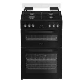 Hotpoint HDD6GDC2B1 60cm Dual Fuel Double Cooker - Black