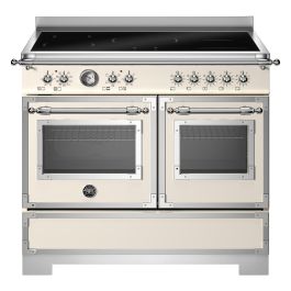 Bertazzoni HER105I2EAVT2 Heritage Series 100cm Induction Range Cooker, Double Oven - Ivory