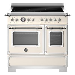 Bertazzoni HER95I2EAVT2 Heritage Series 90cm Induction Range Cooker, Double Oven - Ivory