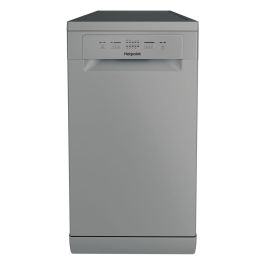 Hotpoint HP2FE10CS90SUK 45cm Freestanding Slimline Dishwasher - Silver