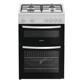Indesit ITG6GW 60cm Gas Twin Cooker - White