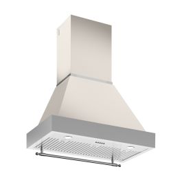 Bertazzoni KC36HERTAV90PACK Heritage Series 90cm Chimney Hood - Ivory & Stainless Steel