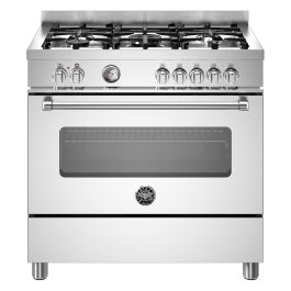 Bertazzoni MAS95C1EXC Master Series 90cm Dual Fuel Range Cooker, Single Oven - Stainless Steel