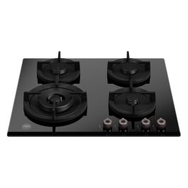 Bertazzoni P604LPROGNE Professional Series 60cm Gas on Glass Hob with Wok Burner - Black Glass