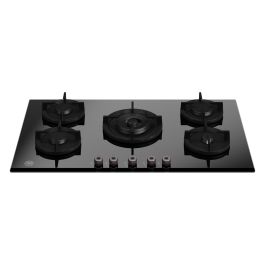 Bertazzoni P905CPROGNE Professional Series 90cm Gas on Glass Hob with Central Wok Burner - Black Glass