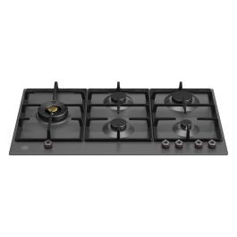 Bertazzoni P905LPRONE Professional Series 90cm Gas Hob with Left Wok Burner - Matt Black