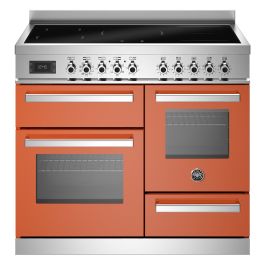 Bertazzoni PRO105I3EART2 Professional Series XG 100cm Induction Range Cooker, Triple Oven - Gloss Orange