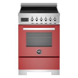 Bertazzoni PRO64I1EROT2 Professional Series 60cm Induction Range Cooker, Single Oven - Gloss Red