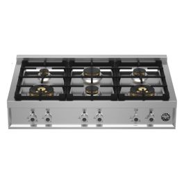 Bertazzoni RT366PROX Professional Series 90cm Gas Rangetop 6 Burners, 2 Ultra power burners - Stainless Steel