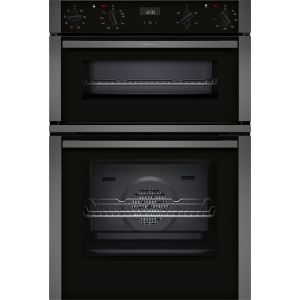 Neff U1ACE2AG3B 59.4cm Built In Electric Double Oven - Graphite Grey