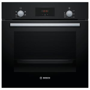 Bosch HHF113BA0B 59.4cm Built In Electric Single Oven With 3D Hot Air - Black