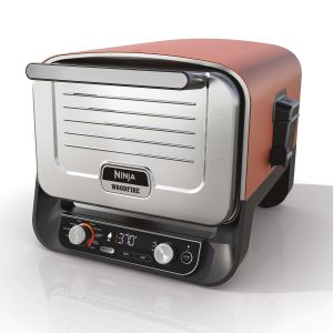 Ninja OO101UK Ninja Woodfire Outdoor Oven- Artisan Pizza Maker and BBQ Smoker - Terracotta/Steel