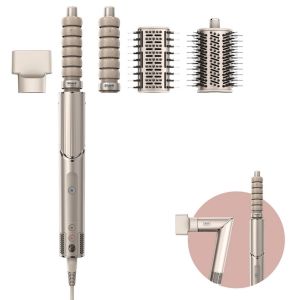 Shark HD436SLUK FlexStyle Air Styler & Hair Dryer for Straight & Wavy Hair - 4 Attachments - Stone