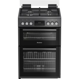 Blomberg GGRN655N 60cm Double Oven Gas Cooker with Gas Hob - Anthracite