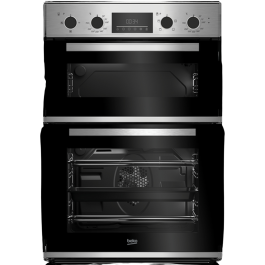 Beko CDFY22309X 59.4cm Built In Double Oven - Stainless Steel