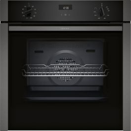 Neff B3ACE4AG3B Slide & Hide 59.4cm Built In Electric Single Oven - Graphite Grey