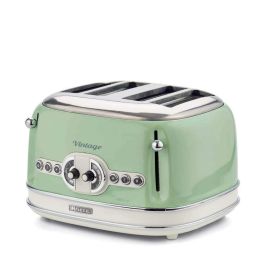 Ariete 4 Slice Vintage Toaster Green - AR5604