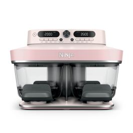 Ninja DD102UKPK1 Dual Zone 8-in-1 Function Glass Air Fryer - Rose Quartz