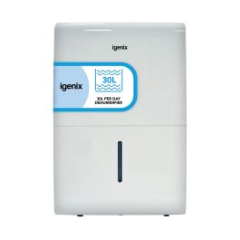 Igenix 30 Litre Per Day Portable Dehumidifier - White - IG9830