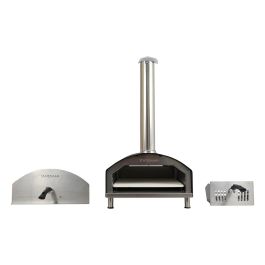 Statesman 13 Inch Wood Pizza Oven - Stainless Steel - SKPO0W13SS