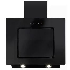 CDA EVA60BL Angled Chimney Extractor Hood - Black.  Northern Ireland Only