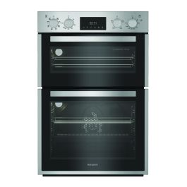 Hotpoint DIH82DIX 59.4cm Built In Electric Double Oven - Stainless Steel