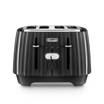 De'Longhi 4 Slice Ballerina Toaster Black - DL3002