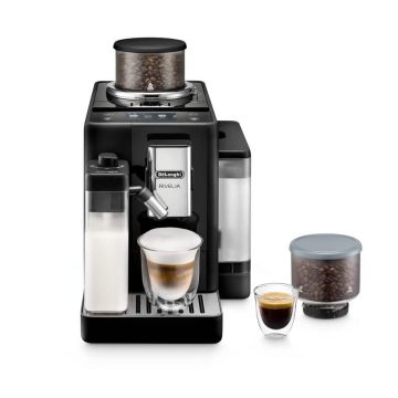 De'Longhi Rivelia Fully Automatic Bean to Cup Machine Black (EXAM440.55.B) - DL4055