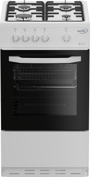 Zenith ZE501W 50cm Gas Single Oven with Gas Hob - White