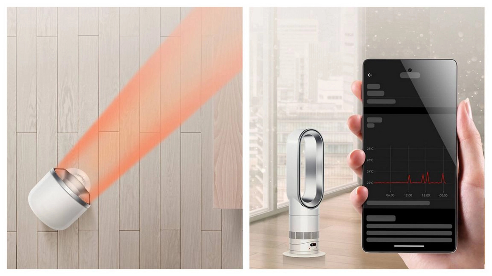Dyson Hot+Cool HF1 Smart Fan - White AM15 | Lunneys